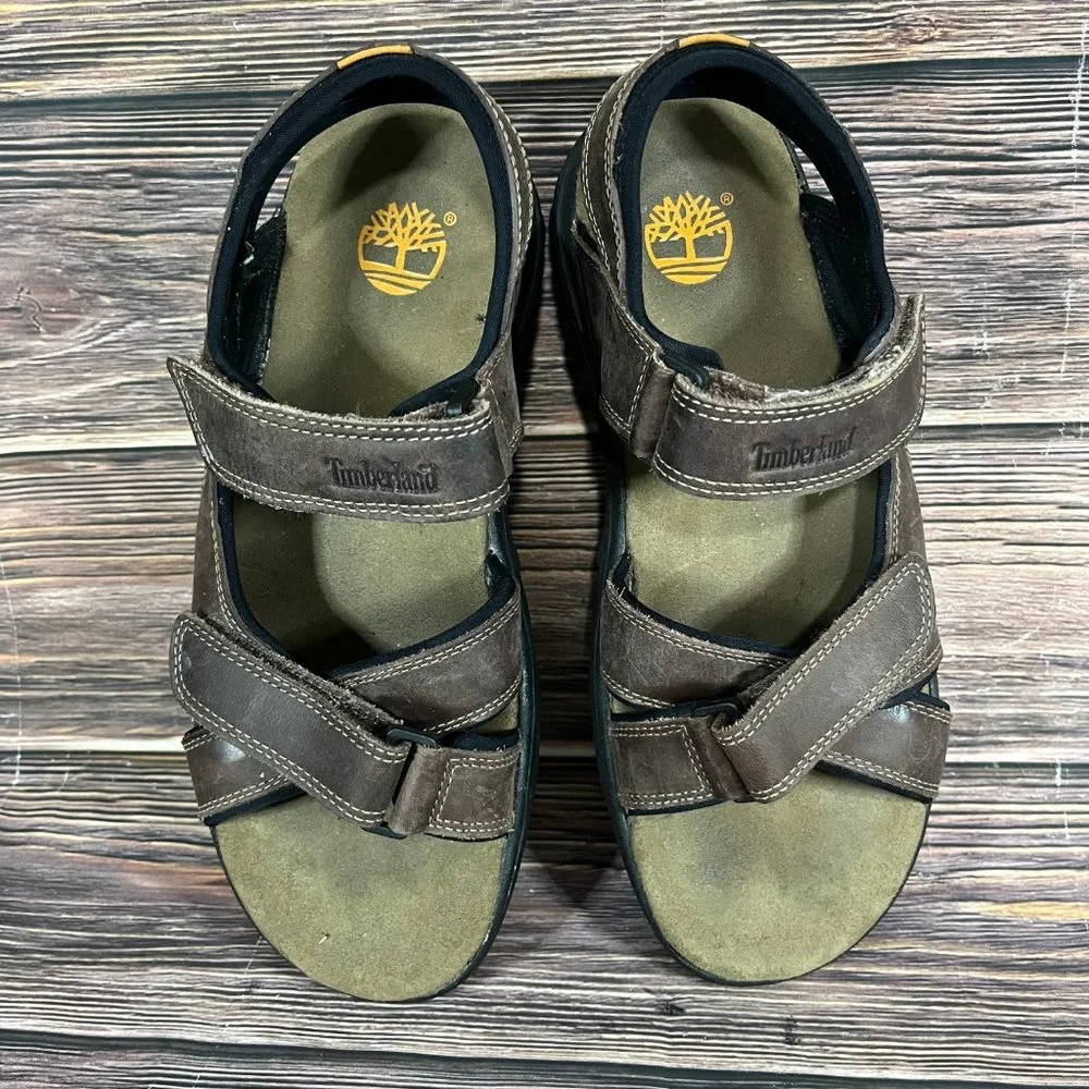 Timberland Breakwater‎ Men's Brown Leather Strap Sandals